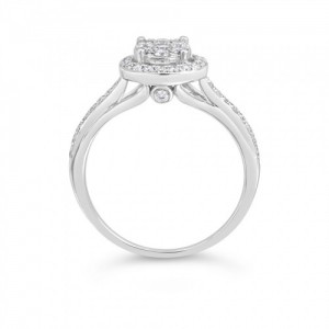 Ring Κ18 with Brilliant