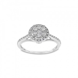 Ring Κ18 with Brilliant