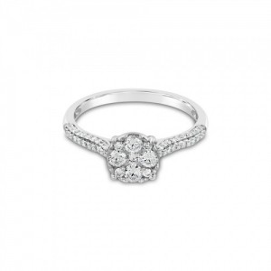 Ring Κ18 with Brilliant