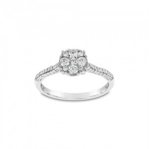 Ring Κ18 with Brilliant