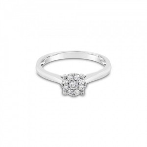 Ring Κ18 with Brilliant