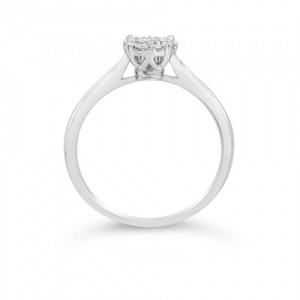 Ring Κ18 with Brilliant