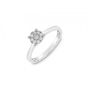 Ring Κ18 with Brilliant