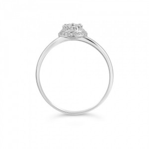 Ring Κ18 with Brilliant