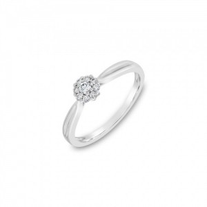 Ring Κ18 with Brilliant