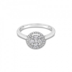 Ring Κ18 with Brilliant