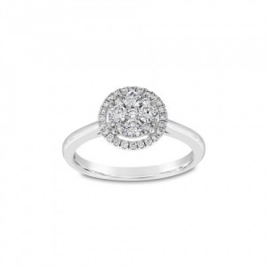 Ring Κ18 with Brilliant