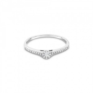 Ring Κ18 with Brilliant