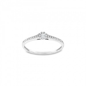 Ring Κ18 with Brilliant