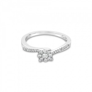 Ring Κ18 with Brilliant