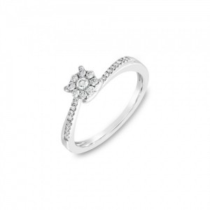 Ring Κ18 with Brilliant