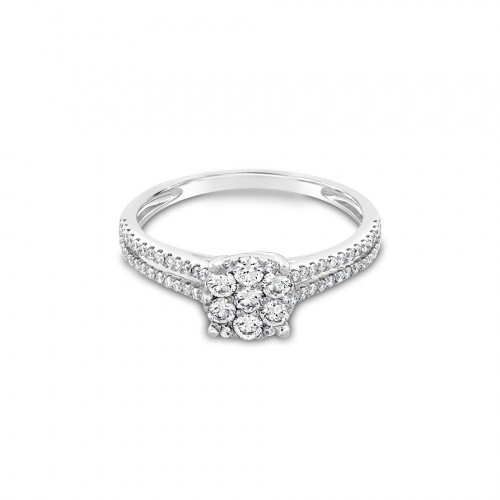 Ring Κ18 with Brilliant