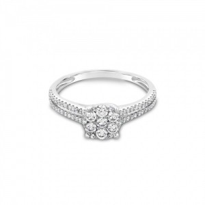 Ring Κ18 with Brilliant