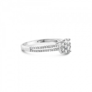 Ring Κ18 with Brilliant