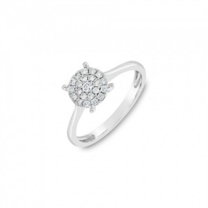 Ring Κ18 with Brilliant