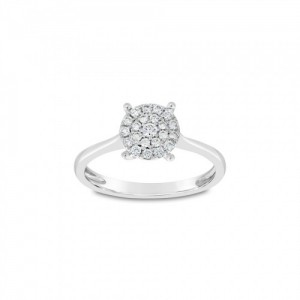 Ring Κ18 with Brilliant