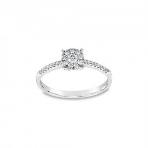 Ring Κ18 with Brilliant