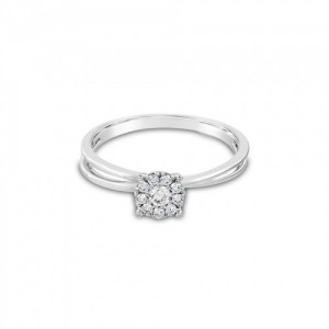 Ring Κ18 with Brilliant