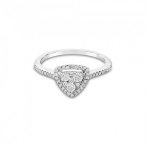 Ring Κ18 with Brilliant