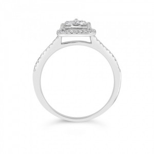 Ring Κ18 with Brilliant