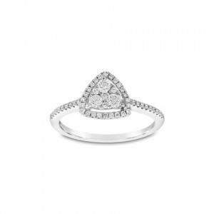 Ring Κ18 with Brilliant