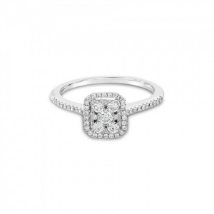 Ring Κ18 with Brilliant