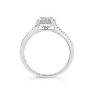 Ring Κ18 with Brilliant