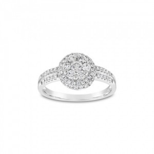 Ring Κ18 with Brilliant