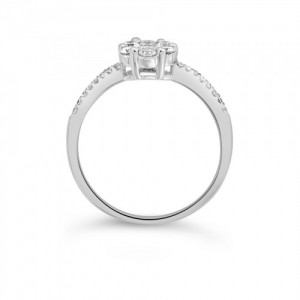 Ring Κ18 with Brilliant