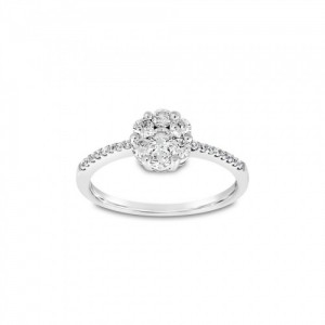 Ring Κ18 with Brilliant