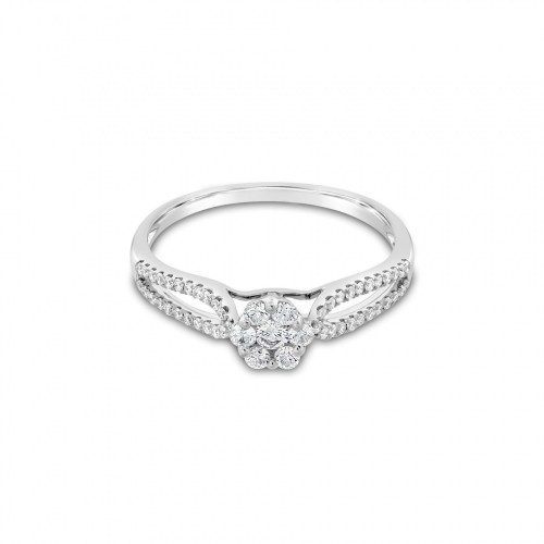 Ring Κ18 with Brilliant