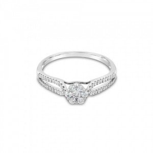 Ring Κ18 with Brilliant