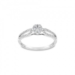 Ring Κ18 with Brilliant