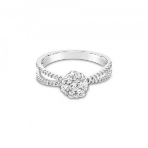 Ring Κ18 with Brilliant