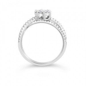 Ring Κ18 with Brilliant