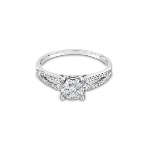 Ring Κ18 with Brilliant