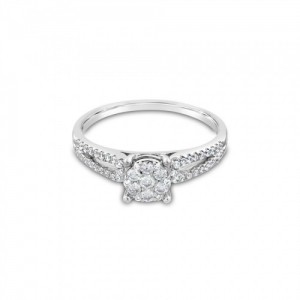 Ring Κ18 with Brilliant