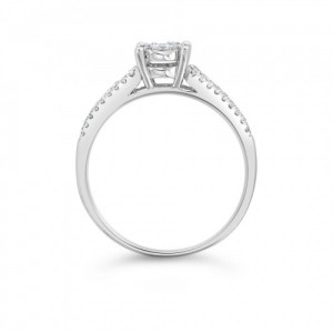 Ring Κ18 with Brilliant