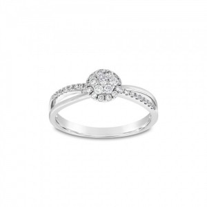 Ring Κ18 with Brilliant