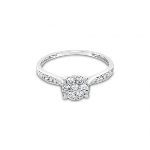 Ring Κ18 with Brilliant