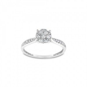 Ring Κ18 with Brilliant