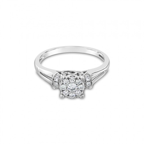 Ring Κ18 with Brilliant