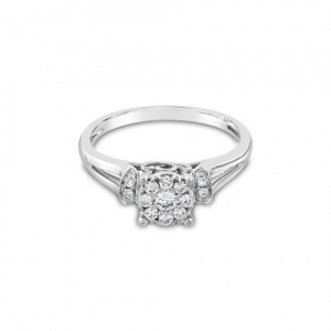 Ring Κ18 with Brilliant