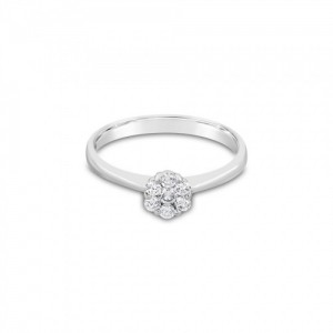 Ring Κ18 with Brilliant