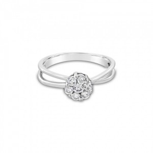 Ring Κ18 with Brilliant