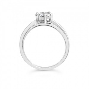 Ring Κ18 with Brilliant