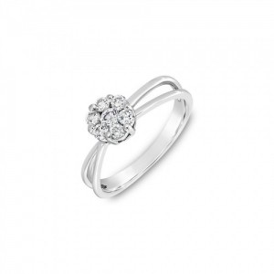 Ring Κ18 with Brilliant