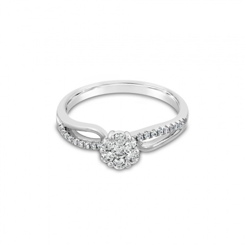 Ring Κ18 with Brilliant