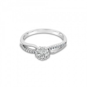 Ring Κ18 with Brilliant