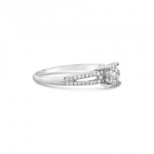 Ring Κ18 with Brilliant